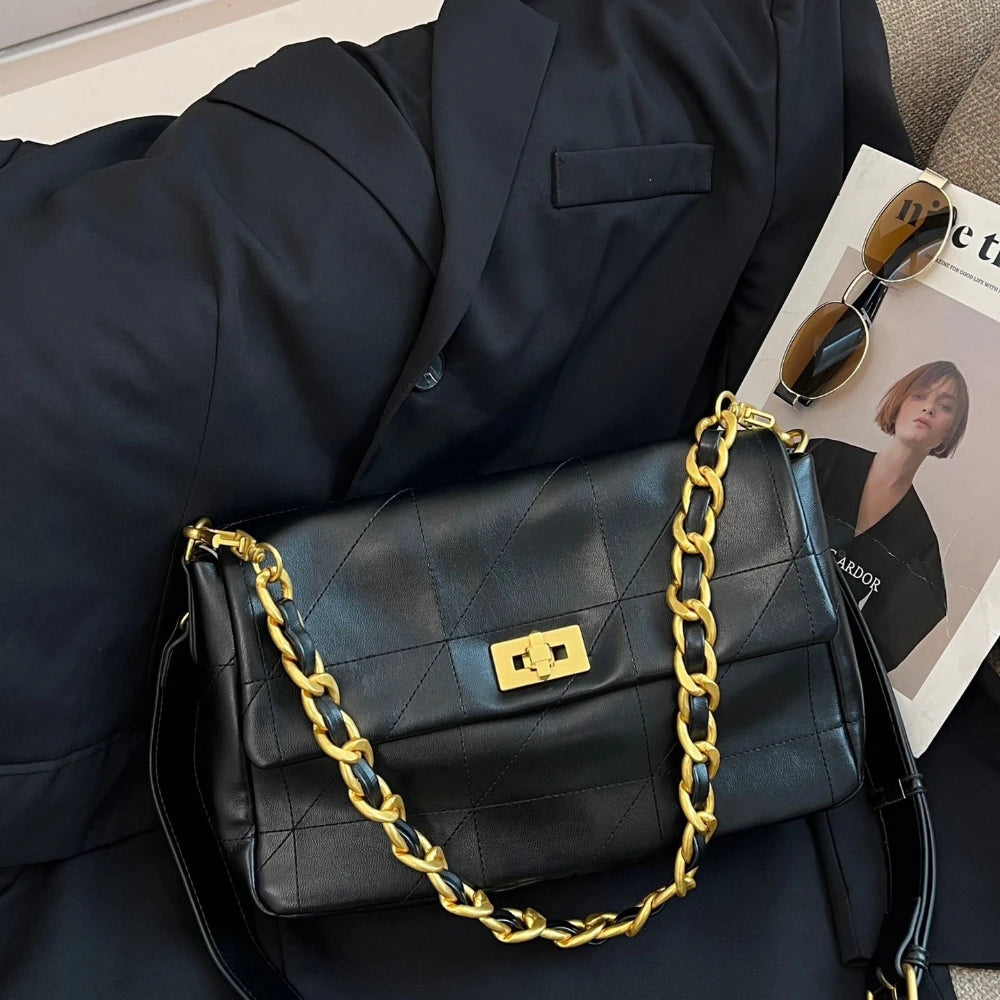 Chain bag 2024 early spring new handbag shoulder bag simple crossbody bag luxury handbags