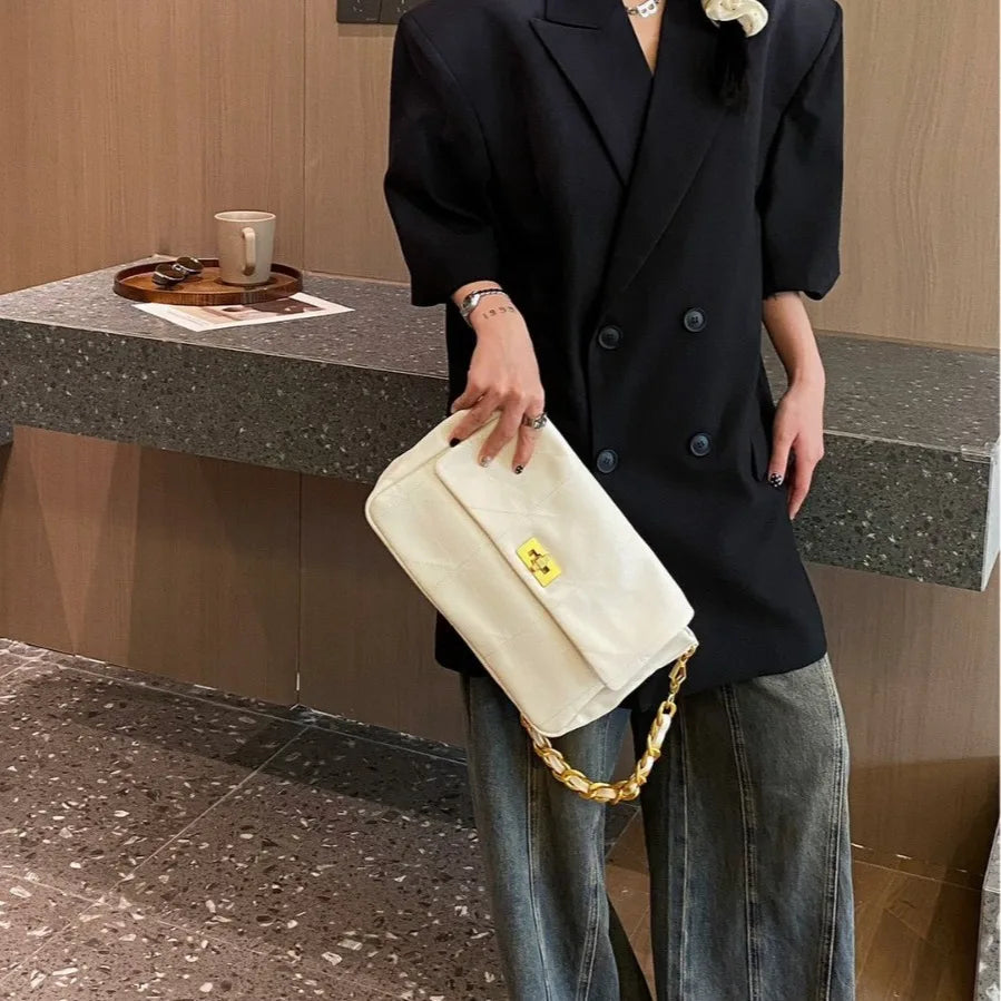 Chain bag 2024 early spring new handbag shoulder bag simple crossbody bag luxury handbags