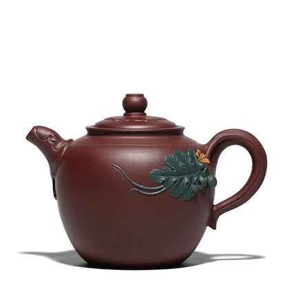 Changyue Red Melon Purple Clay Teapot Crude Ore Old Purple Clay Teapot Wholesale Handmade Support One Piece Dropshipping Goods M