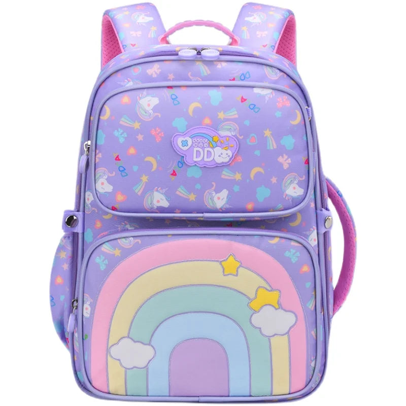 Characteristic Girls School Bag Primary Schoolbags Children Backpack Large Capacity Bag Waterproof Backpacks Multiple Pockets
