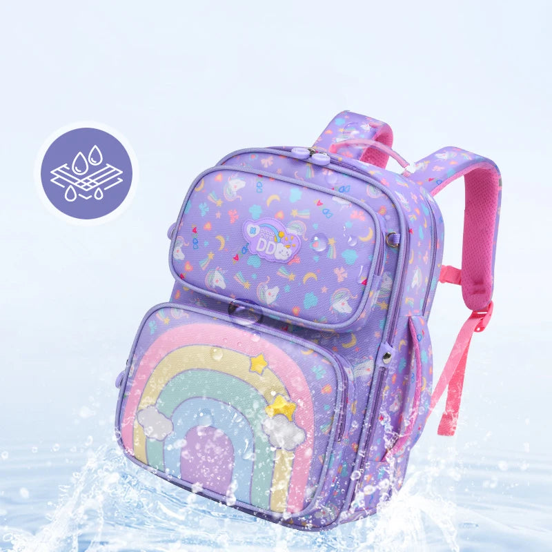 Characteristic Girls School Bag Primary Schoolbags Children Backpack Large Capacity Bag Waterproof Backpacks Multiple Pockets