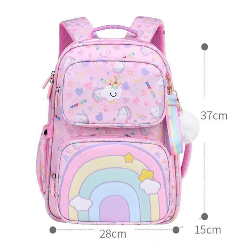 Characteristic Girls School Bag Primary Schoolbags Children Backpack Large Capacity Bag Waterproof Backpacks Multiple Pockets
