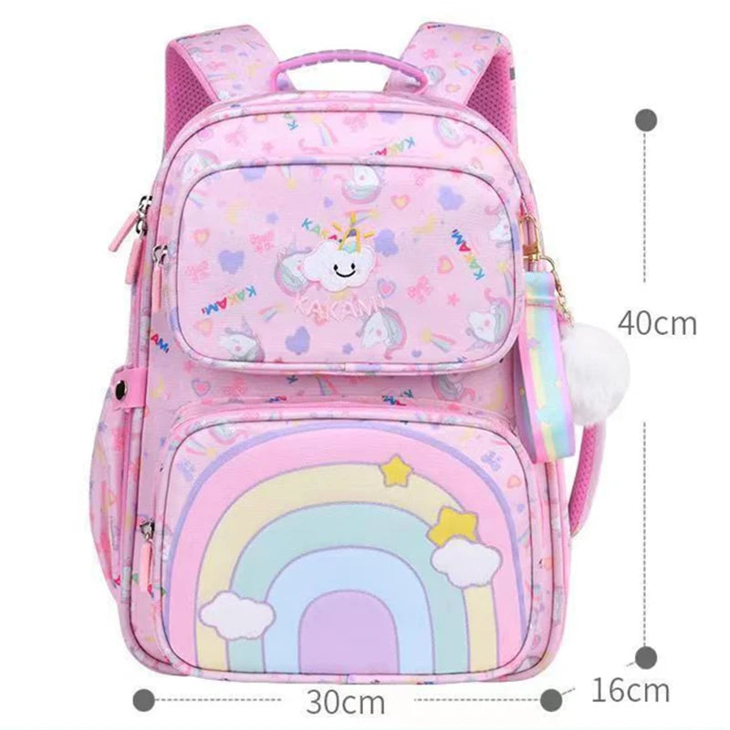 Characteristic Girls School Bag Primary Schoolbags Children Backpack Large Capacity Bag Waterproof Backpacks Multiple Pockets