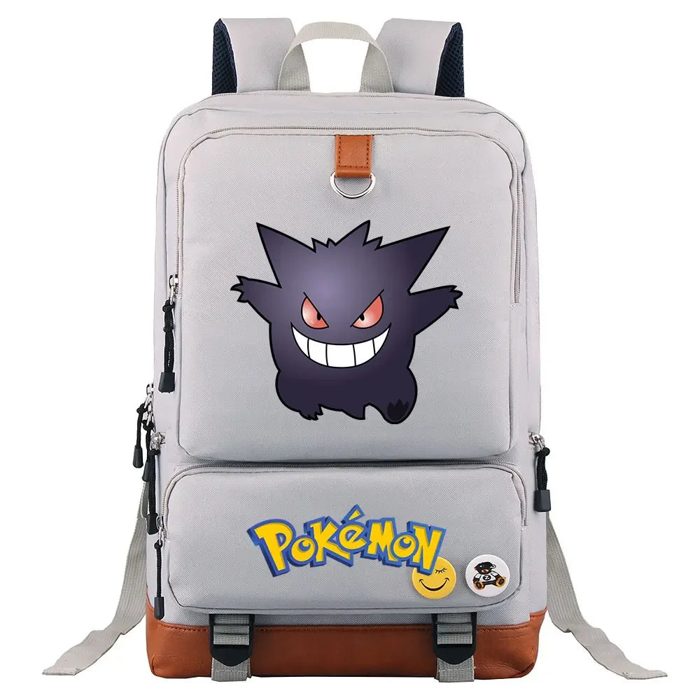 Charmander Squirtle Gengar Boys Girls Kids School Book Bags Women Bagpack Teenagers Canvas Men Laptop Travel Student Backpack