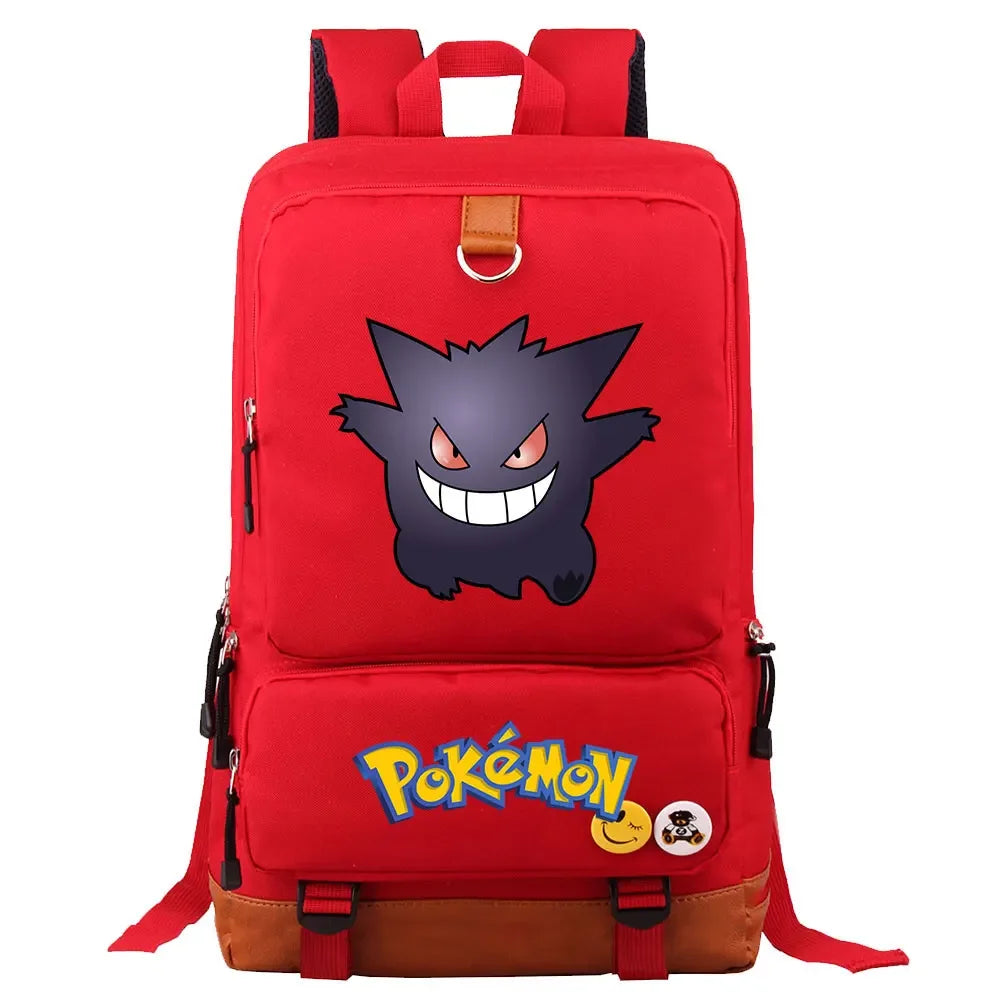 Charmander Squirtle Gengar Boys Girls Kids School Book Bags Women Bagpack Teenagers Canvas Men Laptop Travel Student Backpack