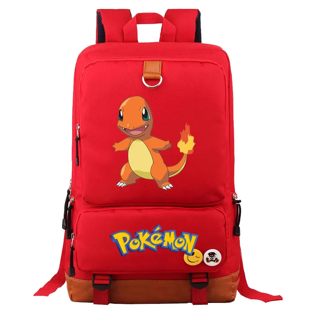 Charmander Squirtle Gengar Boys Girls Kids School Book Bags Women Bagpack Teenagers Canvas Men Laptop Travel Student Backpack