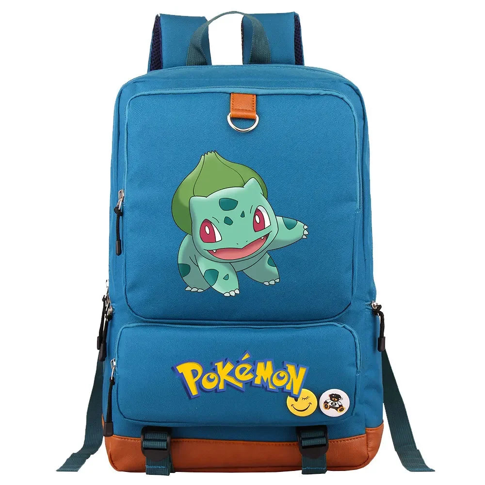 Charmander Squirtle Gengar Boys Girls Kids School Book Bags Women Bagpack Teenagers Canvas Men Laptop Travel Student Backpack