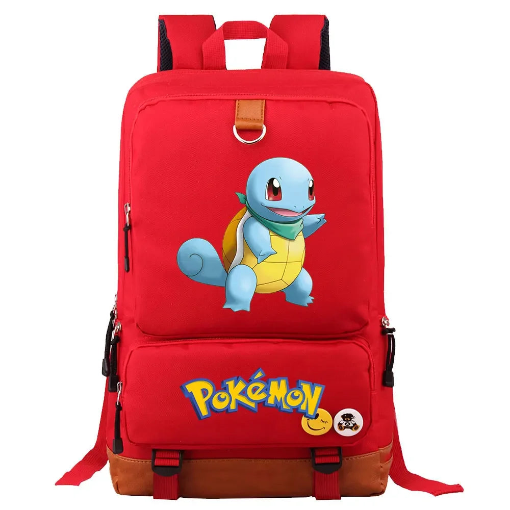 Charmander Squirtle Gengar Boys Girls Kids School Book Bags Women Bagpack Teenagers Canvas Men Laptop Travel Student Backpack