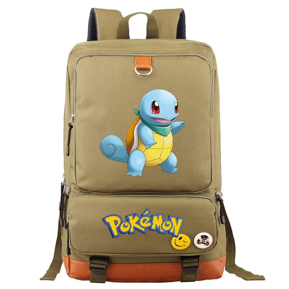 Charmander Squirtle Gengar Boys Girls Kids School Book Bags Women Bagpack Teenagers Canvas Men Laptop Travel Student Backpack