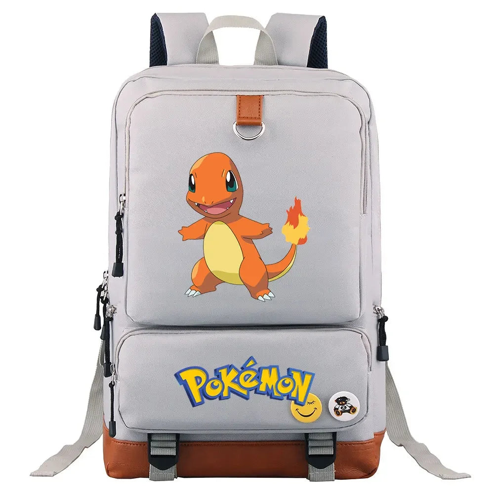 Charmander Squirtle Gengar Boys Girls Kids School Book Bags Women Bagpack Teenagers Canvas Men Laptop Travel Student Backpack