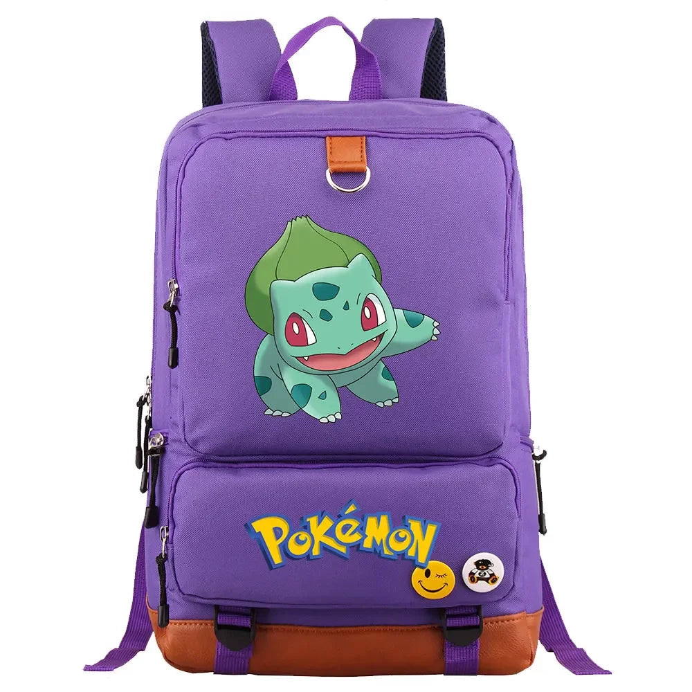 Charmander Squirtle Gengar Boys Girls Kids School Book Bags Women Bagpack Teenagers Canvas Men Laptop Travel Student Backpack