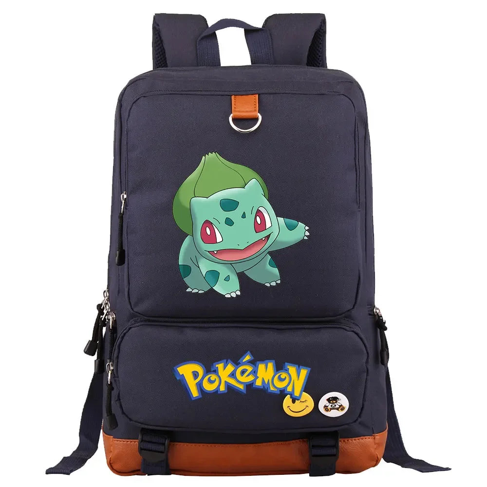 Charmander Squirtle Gengar Boys Girls Kids School Book Bags Women Bagpack Teenagers Canvas Men Laptop Travel Student Backpack
