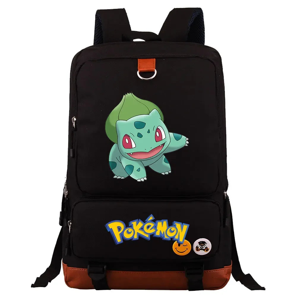 Charmander Squirtle Gengar Boys Girls Kids School Book Bags Women Bagpack Teenagers Canvas Men Laptop Travel Student Backpack