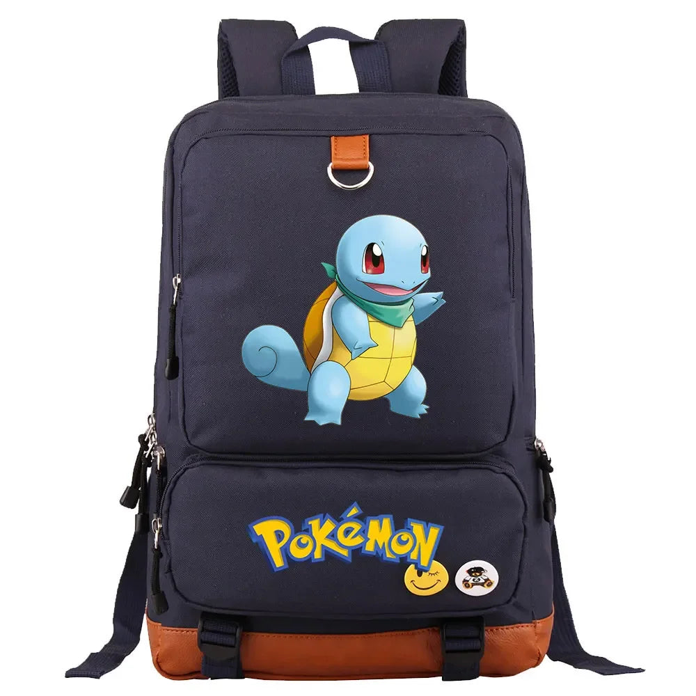 Charmander Squirtle Gengar Boys Girls Kids School Book Bags Women Bagpack Teenagers Canvas Men Laptop Travel Student Backpack