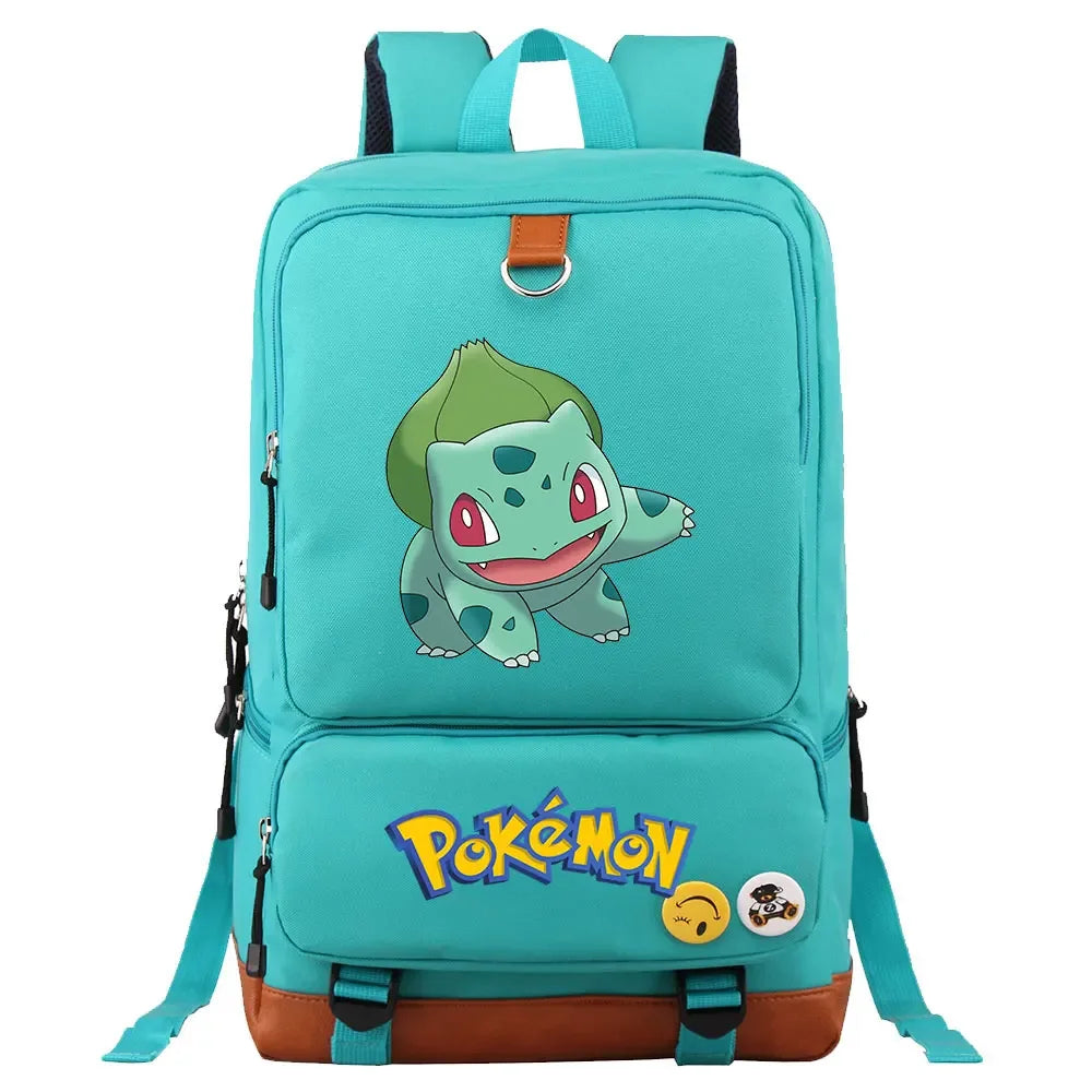 Charmander Squirtle Gengar Boys Girls Kids School Book Bags Women Bagpack Teenagers Canvas Men Laptop Travel Student Backpack