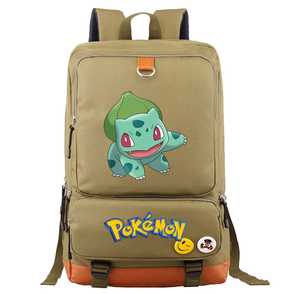 Charmander Squirtle Gengar Boys Girls Kids School Book Bags Women Bagpack Teenagers Canvas Men Laptop Travel Student Backpack