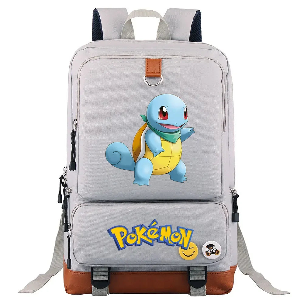 Charmander Squirtle Gengar Boys Girls Kids School Book Bags Women Bagpack Teenagers Canvas Men Laptop Travel Student Backpack