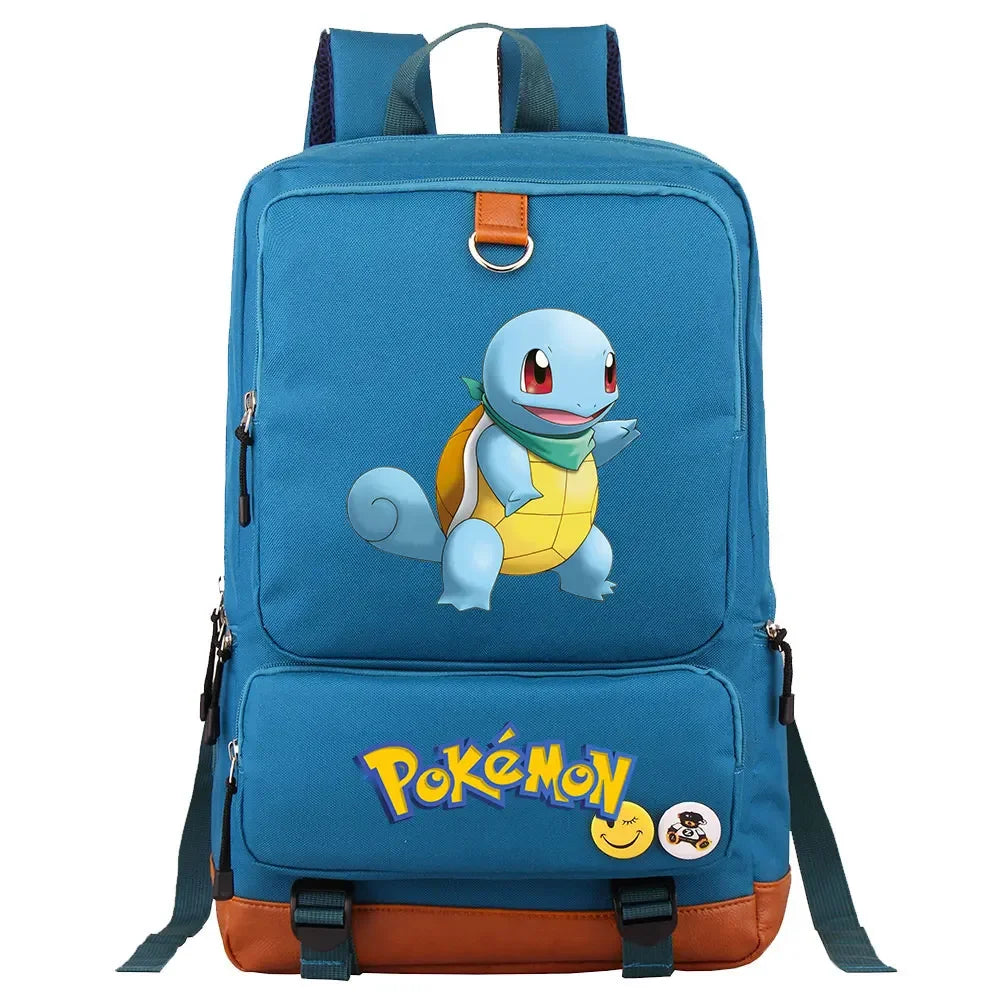 Charmander Squirtle Gengar Boys Girls Kids School Book Bags Women Bagpack Teenagers Canvas Men Laptop Travel Student Backpack