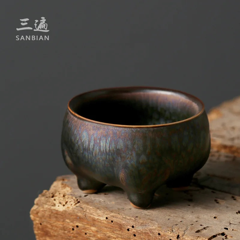 Chen Weicun Jian Zhan Teacup Master Cup Kiln Baked Single Tea Cup Tianmu Tea Cup Kung Fu Teaware Gifts