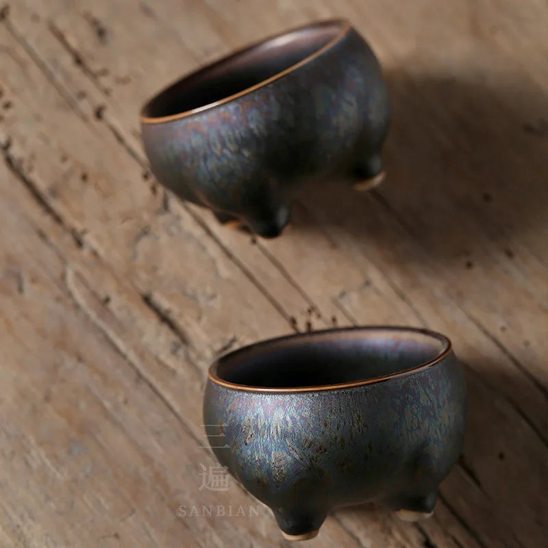 Chen Weicun Jian Zhan Teacup Master Cup Kiln Baked Single Tea Cup Tianmu Tea Cup Kung Fu Teaware Gifts
