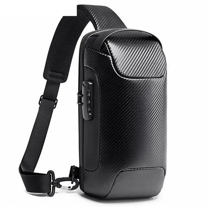Chest Bag Anti-thief Men Crossbody Bag Waterproof Shoulder Bags USB Charging Short Trip For Male Travel Pack