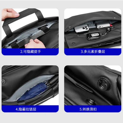 Chest Bag Crossbody Bag Men's Waist bag Fashion Small Shoulder Bag Large Capacity Waterproof Messenger Bag Folding Travel Bag