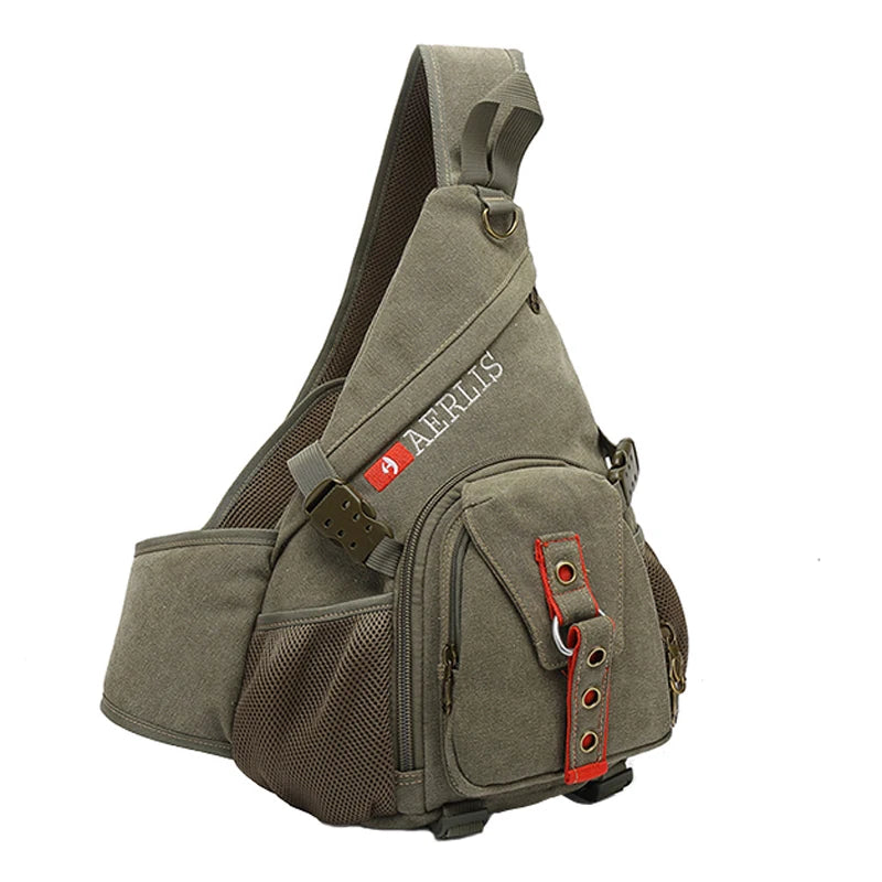Chest Bag for Teenager Boys Men&Female Canvas Messenger Bags Shoulder Sling Backpack Trave Casual Crossbody Bag for Short Trip