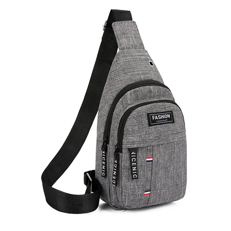 Chest Korean version of the large-capacity tourism outdoor pockets casual sports shoulder men's Messenger bag ZF10265