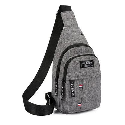 Chest Korean version of the large-capacity tourism outdoor pockets casual sports shoulder men's Messenger bag ZF10265