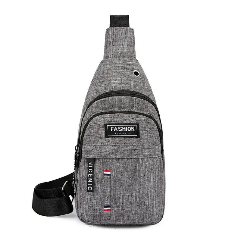 Chest Korean version of the large-capacity tourism outdoor pockets casual sports shoulder men's Messenger bag ZF10265