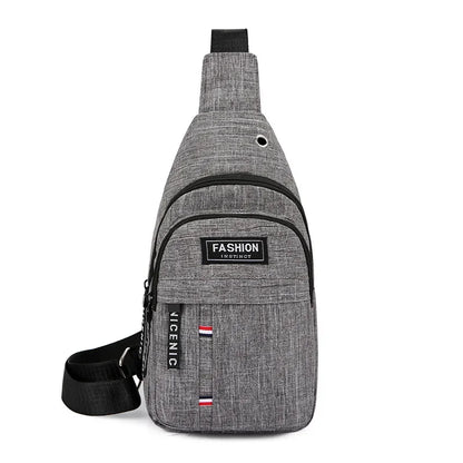 Chest Korean version of the large-capacity tourism outdoor pockets casual sports shoulder men's Messenger bag ZF10265