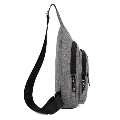 Chest Korean version of the large-capacity tourism outdoor pockets casual sports shoulder men's Messenger bag ZF10265