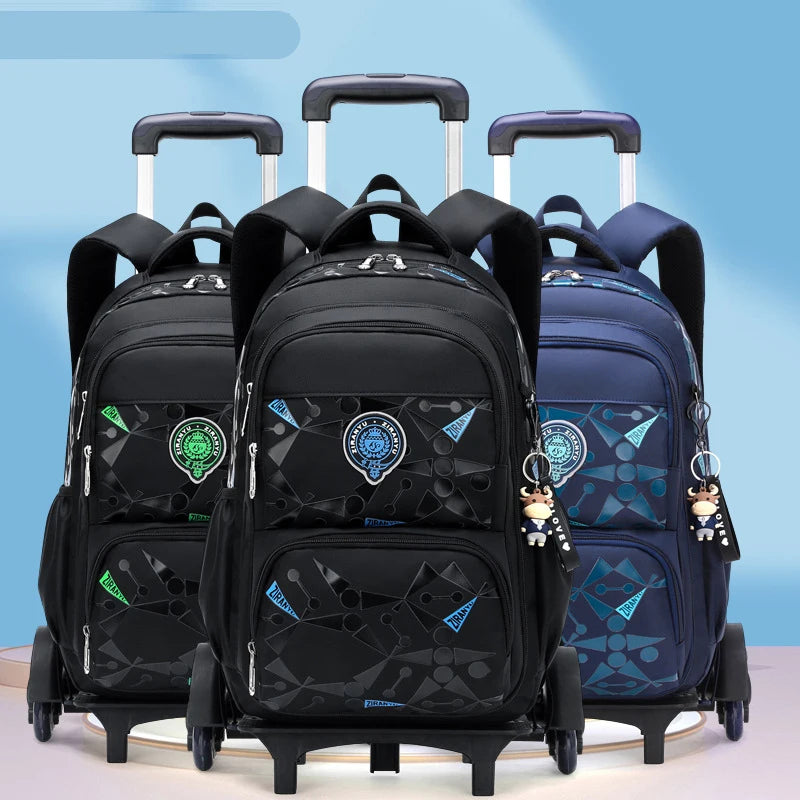 Child luggage school bag On wheels students school Backpack can climb stairs Casual suitcase 6-13 years Children travel backpack