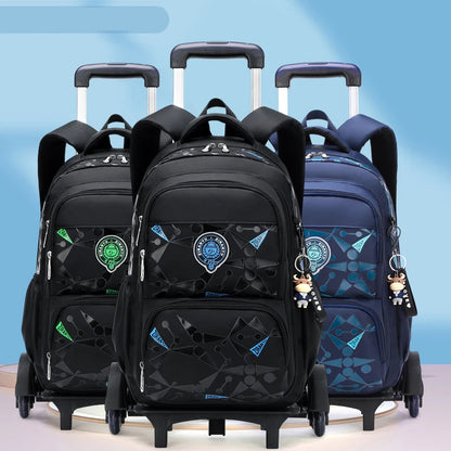 Child luggage school bag On wheels students school Backpack can climb stairs Casual suitcase 6-13 years Children travel backpack