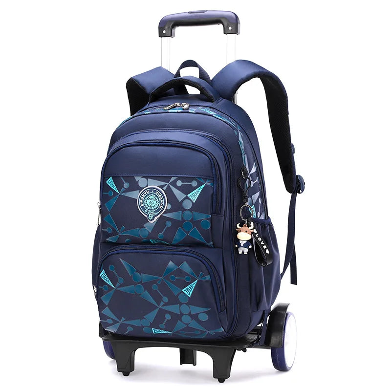 Child luggage school bag On wheels students school Backpack can climb stairs Casual suitcase 6-13 years Children travel backpack