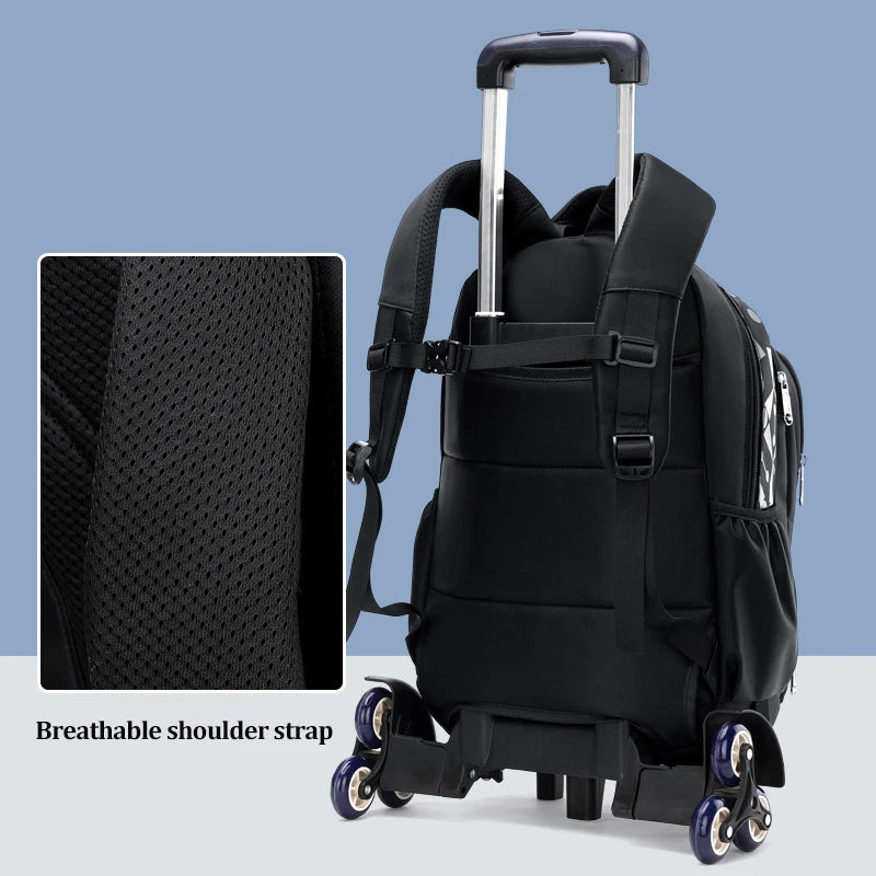 Child luggage school bag On wheels students school Backpack can climb stairs Casual suitcase 6-13 years Children travel backpack