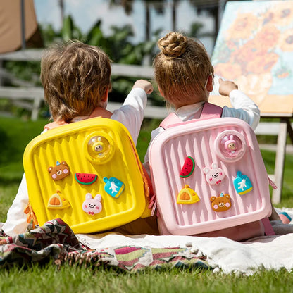 Children Kawaii Backpacks for Girls DIY Cartoon Rabbit School Bags Toddler Boys Schoolbag Cute Kids Book Bags Mochila Escolar