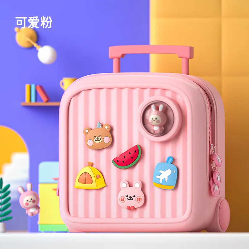 Children Kawaii Backpacks for Girls DIY Cartoon Rabbit School Bags Toddler Boys Schoolbag Cute Kids Book Bags Mochila Escolar
