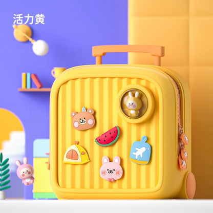 Children Kawaii Backpacks for Girls DIY Cartoon Rabbit School Bags Toddler Boys Schoolbag Cute Kids Book Bags Mochila Escolar