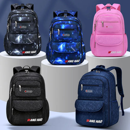 Children Printing School Backpack Large-Capacity Orthopedic Schoolbag For Boys Girls Laptop Backpacks Teenage Nylon School Bags