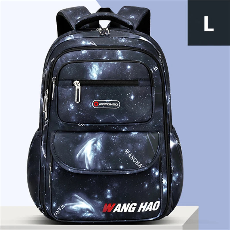 Children Printing School Backpack Large-Capacity Orthopedic Schoolbag For Boys Girls Laptop Backpacks Teenage Nylon School Bags