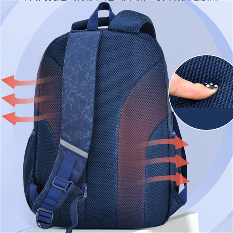 Children Printing School Backpack Large-Capacity Orthopedic Schoolbag For Boys Girls Laptop Backpacks Teenage Nylon School Bags