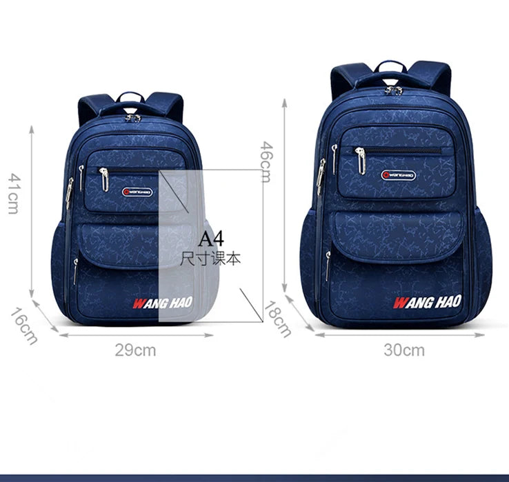 Children Printing School Backpack Large-Capacity Orthopedic Schoolbag For Boys Girls Laptop Backpacks Teenage Nylon School Bags