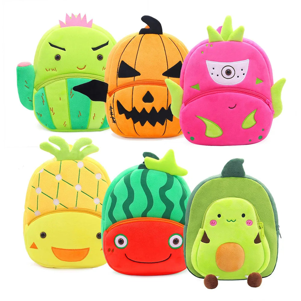 Children School Backpack Fruit Design Girl Boys Backpack Toddler Kids School Bags Kindergarten Cartoon Pineapple Bag Mochilas
