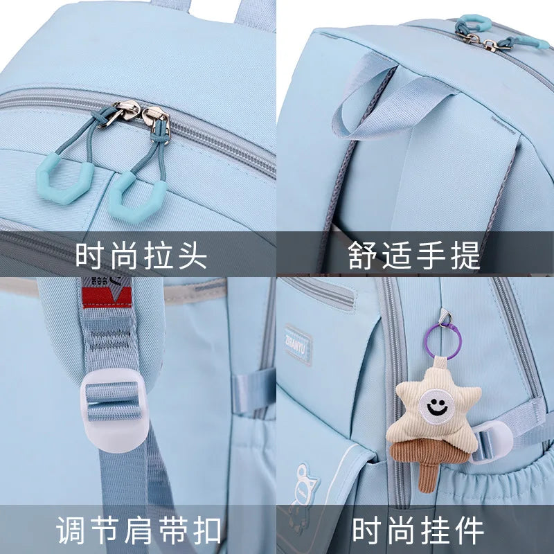 Children School Backpack with Wheels Rolling School Bag For Girls wheeled backpack Trolley Luggage Bag Students Backpack