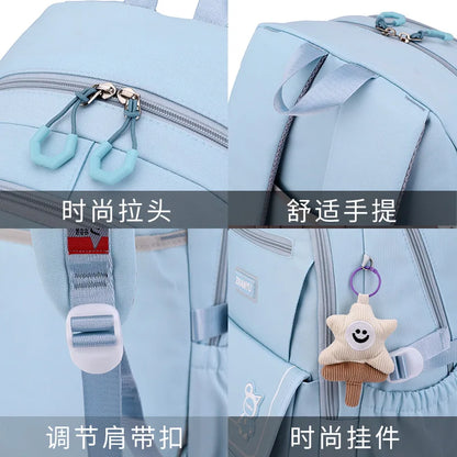 Children School Backpack with Wheels Rolling School Bag For Girls wheeled backpack Trolley Luggage Bag Students Backpack