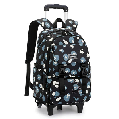 Children School Backpack with Wheels Rolling School Bag For Girls wheeled backpack Trolley Luggage Bag Students Backpack