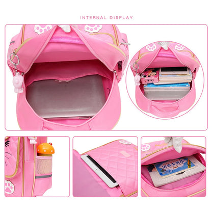 Children School Bag With Wheels School Backpack for Girls Students Backpack Rolling Trolley Bag kids Teenagers Travel Bags