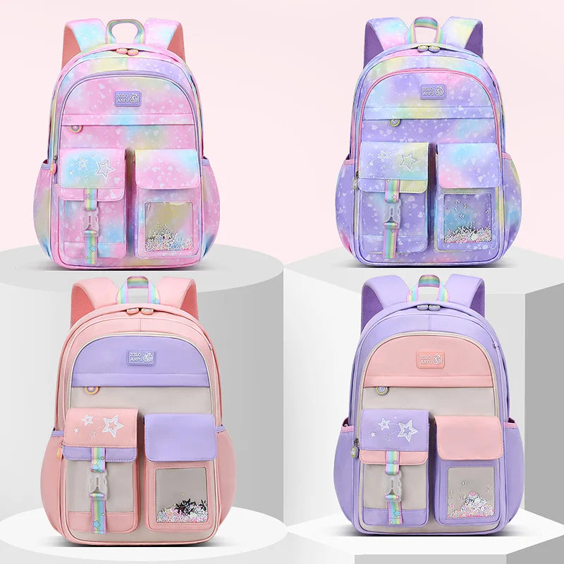 Children School Bags For Girls Kids Satchel Primary Orthopedic School Backpacks Princess Backpack Schoolbag knapsack Sac Mochila