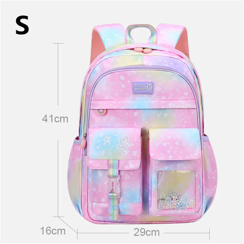 Children School Bags For Girls Kids Satchel Primary Orthopedic School Backpacks Princess Backpack Schoolbag knapsack Sac Mochila